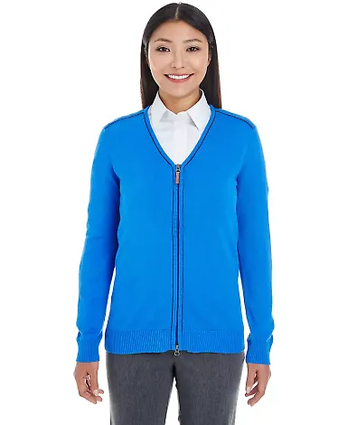 DG478W Devon & Jones Ladies' Manchester Fully-Fash FRENCH BLUE/ NVY front view