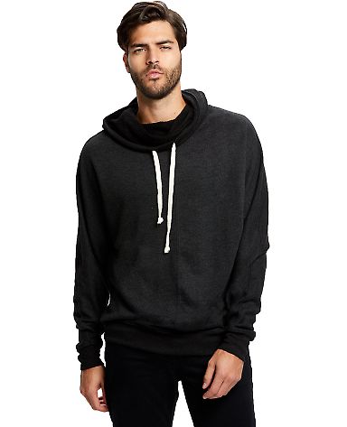 US Blanks US897 Unisex Urban Terry Pullover Hoodie in Tri charcoal front view