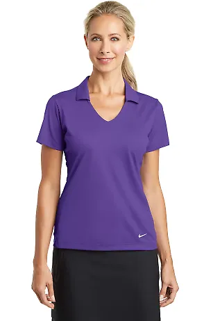 Nike Golf 637165  Ladies Dri-FIT Vertical Mesh Pol Court Purple front view