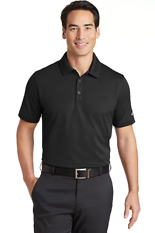 Nike Golf 746099  Dri-FIT Solid Icon Pique Modern  Black front view