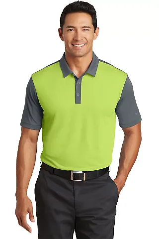 Nike Golf 746101  Dri-FIT Colorblock Icon Modern F Chartrs/Dk Gry front view