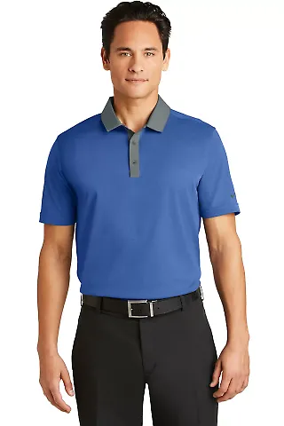 Nike Golf 779798  Dri-FIT Heather Pique Modern Fit Blue Heather front view