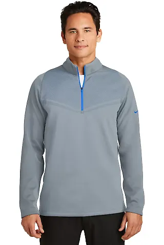 Nike Golf 779803  Therma-FIT Hypervis 1/2-Zip Cove Cool Gy/Pho Bl front view
