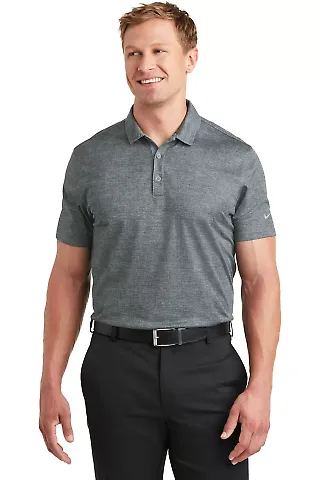 Nike Golf 838965 Dri-FIT Crosshatch Polo Cool Grey/Anth front view