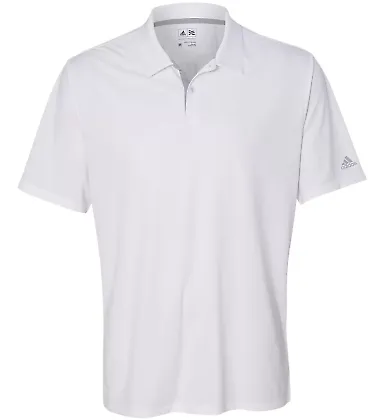 Adidas A206 Golf Gradient 3-Stripes Sport Shirt White front view