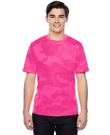 Champion CW22 Sport Performance T-Shirt in Wow pink camo front view