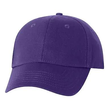 Valucap VC600 Structured Chino Cap Purple front view