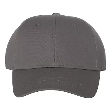 Valucap VC600 Structured Chino Cap Charcoal front view