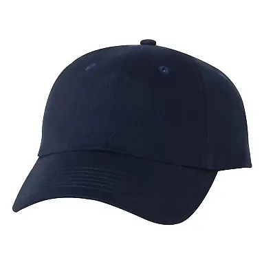 Valucap VC200 Brushed Twill Cap Navy front view