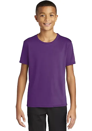Gildan 46000B Performance® Core Youth Short Sleev in Sport purple front view