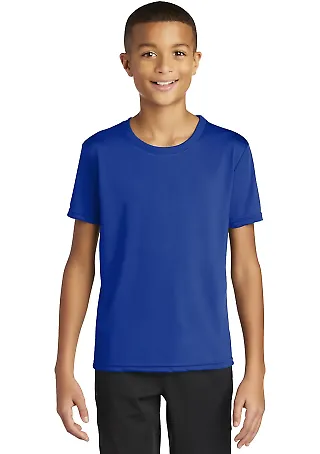 Gildan 46000B Performance® Core Youth Short Sleev in Sport royal front view