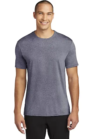 Gildan 46000 Performance® Core Short Sleeve T-Shi in Hth spt drk navy front view