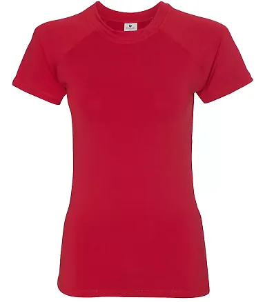 Burnside 5150 Colorblock T-Shirt Red front view