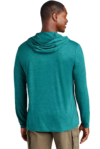 District Made DM139    Mens Perfect Tri   Long Sle in Htdteal front view