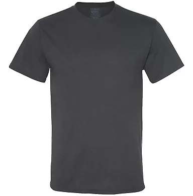 Jerzees 21MR Dri-Power Sport Short Sleeve T-Shirt Charcoal Grey front view