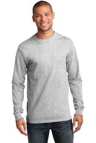 Port & Company PC61LST - Tall Long Sleeve Essentia Ash front view