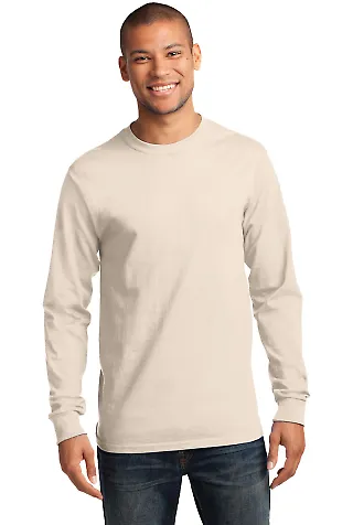 Port & Company PC61LST - Tall Long Sleeve Essentia Natural front view