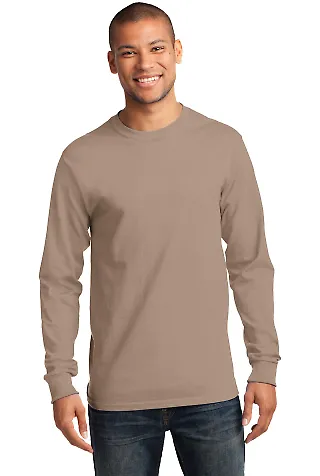 Port & Company PC61LST - Tall Long Sleeve Essentia Sand front view