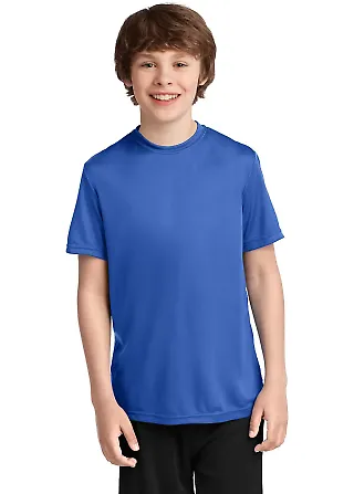 Port & Co PC380Y mpany   Youth Performance Tee Royal front view