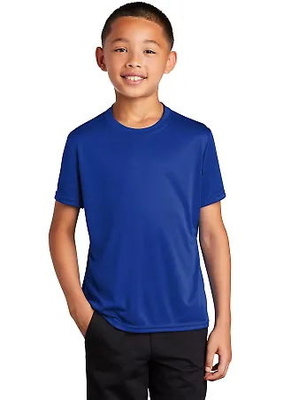Port & Co PC380Y mpany   Youth Performance Tee TrueRoyal front view