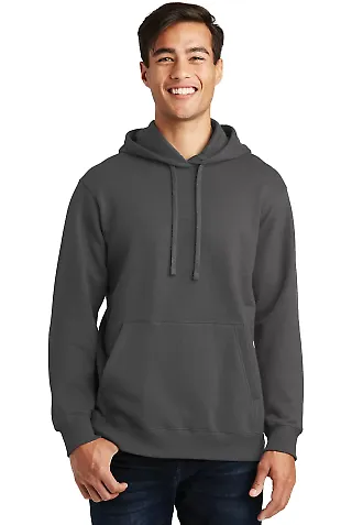 Port & Co PC850H mpany Fan Favorite Fleece Pullo Charcoal front view