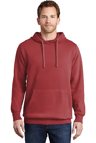 Port & Company PC098H Pigment-Dyed Pullover Hooded Redrock front view