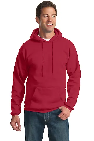 Port & Company PC90HT Tall Essential Fleece Pullov Red front view