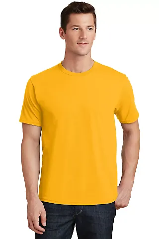 Port & Co PC450 Fan Favorite Tee Bright Gold front view