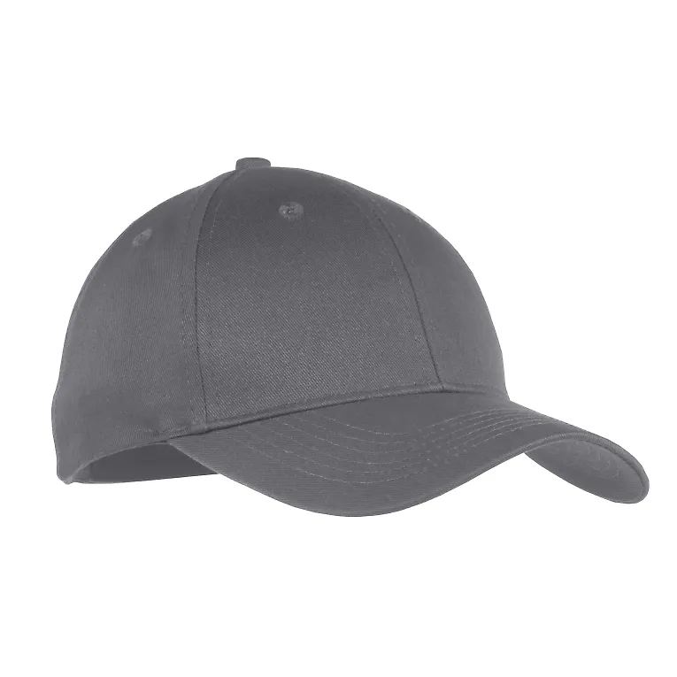 Port & Company YCP80 - Youth Six-Panel Twill Cap Charcoal front view