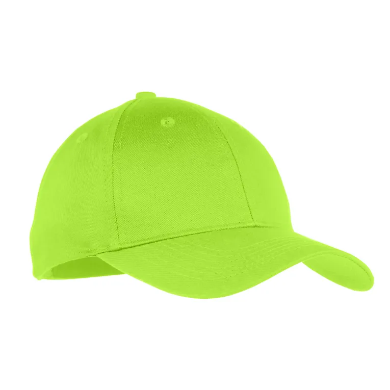 Port & Company YCP80 - Youth Six-Panel Twill Cap Lime front view