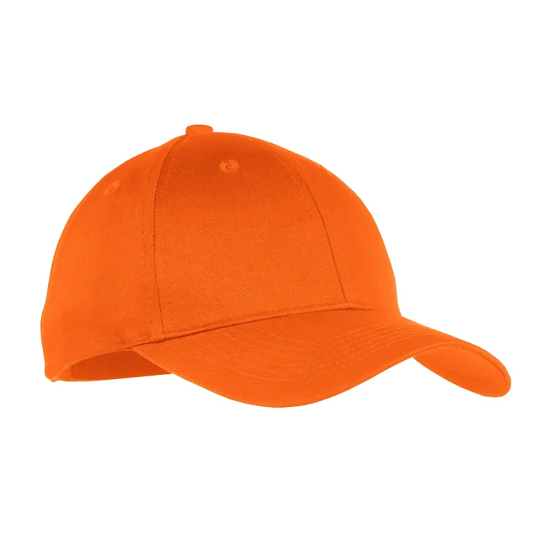 Port & Company YCP80 - Youth Six-Panel Twill Cap Orange front view