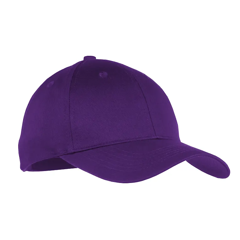 Port & Company YCP80 - Youth Six-Panel Twill Cap Purple front view