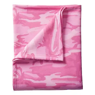 Port & Co BP78C mpany   Core Fleece Camo Sweatshir Pink Camo front view