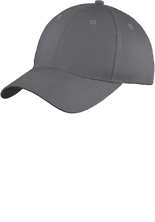 Port & Co C914 mpany Six-Panel Unstructured Twil Charcoal front view