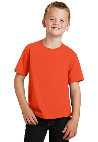 Port & Company PC450Y Youth Fan Favorite Tee Orange front view