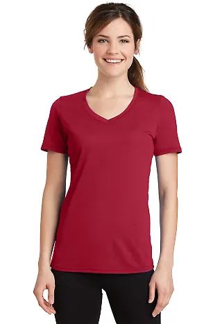 Port & Co LPC381V mpany   Ladies Performance Blend Red front view