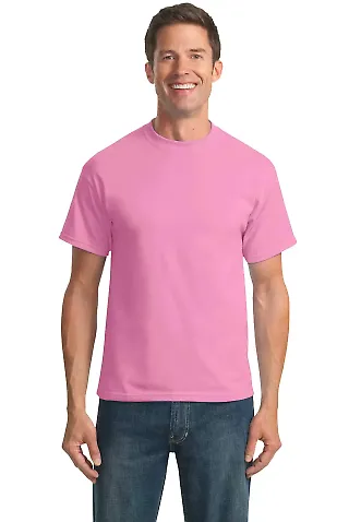 Port & Co PC55T mpany   Tall Core Blend Tee Candy Pink front view