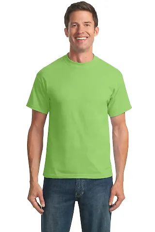 Port & Co PC55T mpany   Tall Core Blend Tee Lime front view