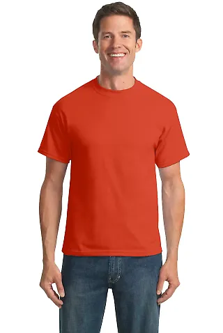 Port & Co PC55T mpany   Tall Core Blend Tee Orange front view