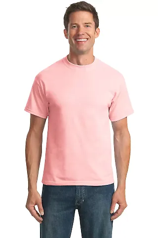 Port & Co PC55T mpany   Tall Core Blend Tee Pale Pink front view