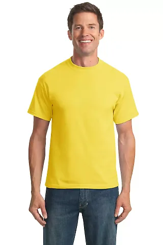 Port & Co PC55T mpany Tall Core Blend Tee Yellow front view