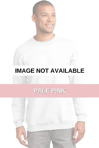 Port & Company PC90T Tall Essential Fleece Crewnec Pale Pink front view