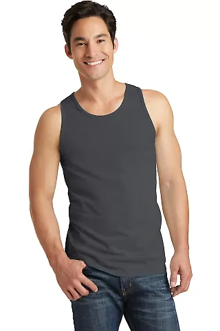 Port & Co PC099TT mpany   Pigment-Dyed Tank Top Coal front view