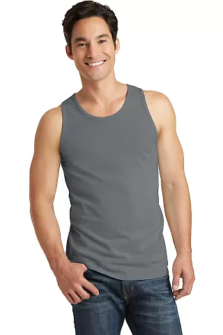Port & Co PC099TT mpany   Pigment-Dyed Tank Top Pewter front view