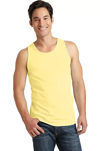 Port & Co PC099TT mpany   Pigment-Dyed Tank Top Popcorn front view