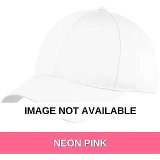 Port & Company YC914 Youth Six-Panel Unstructured  Neon Pink front view