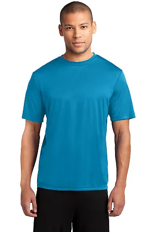 Port & Company PC380 Performance Tee in Neon blue front view