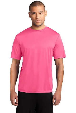 Port & Company PC380 Performance Tee in Neon pink front view