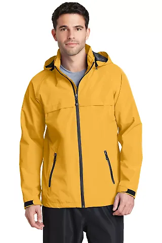 Port Authority J333    Torrent Waterproof Jacket in Slicker yellow front view
