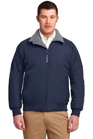 Port Authority TLJ754    Tall Challenger Jacket Tr.Navy/Gray front view